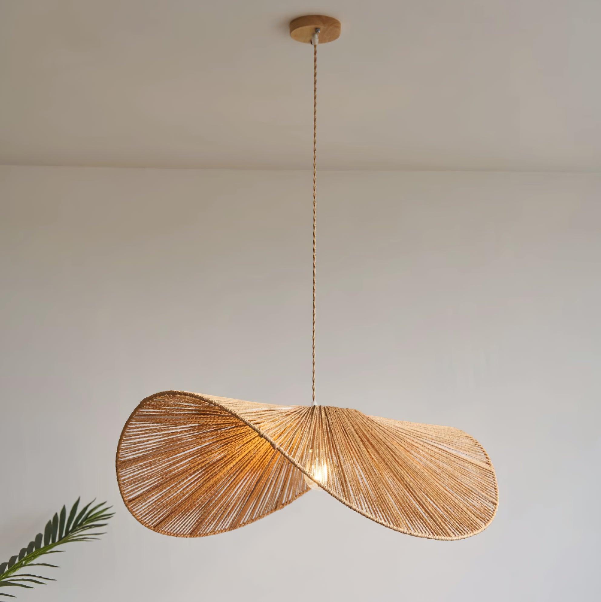 Solara Lampe Pendante Rattan Naturel Tissé à la Main - Neutralighting