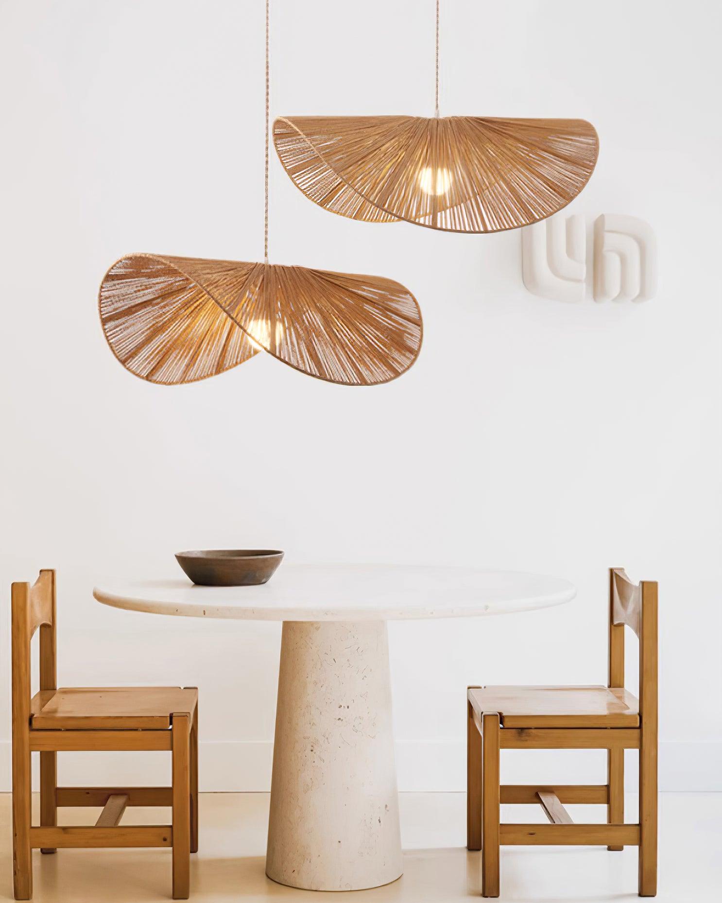 Solara Lampe Pendante Rattan Naturel Tissé à la Main - Neutralighting