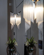 Lustra Suspension Lampe Chaîne en Nickel Coulant - Neutralighting