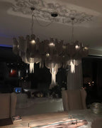 Lustra Suspension Lampe Chaîne en Nickel Coulant - Neutralighting