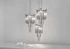 Lustra Suspension Lampe Chaîne en Nickel Coulant - Neutralighting