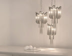 Lustra Suspension Lampe Chaîne en Nickel Coulant - Neutralighting