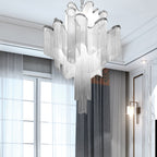 Lustra Suspension Lampe Chaîne en Nickel Coulant - Neutralighting