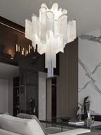 Lustra Suspension Lampe Chaîne en Nickel Coulant - Neutralighting