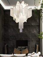 Lustra Suspension Lampe Chaîne en Nickel Coulant - Neutralighting