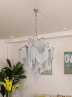 Lustra Suspension Lampe Chaîne en Nickel Coulant - Neutralighting