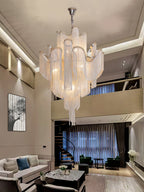 Lustra Suspension Lampe Chaîne en Nickel Coulant - Neutralighting