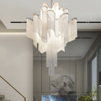 Lustra Suspension Lampe Chaîne en Nickel Coulant - Neutralighting