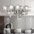 Lustra Suspension Lampe Chaîne en Nickel Coulant - Neutralighting