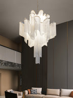 Lustra Suspension Lampe Chaîne en Nickel Coulant - Neutralighting