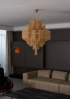 Lustra Suspension Lampe Chaîne en Nickel Coulant - Neutralighting