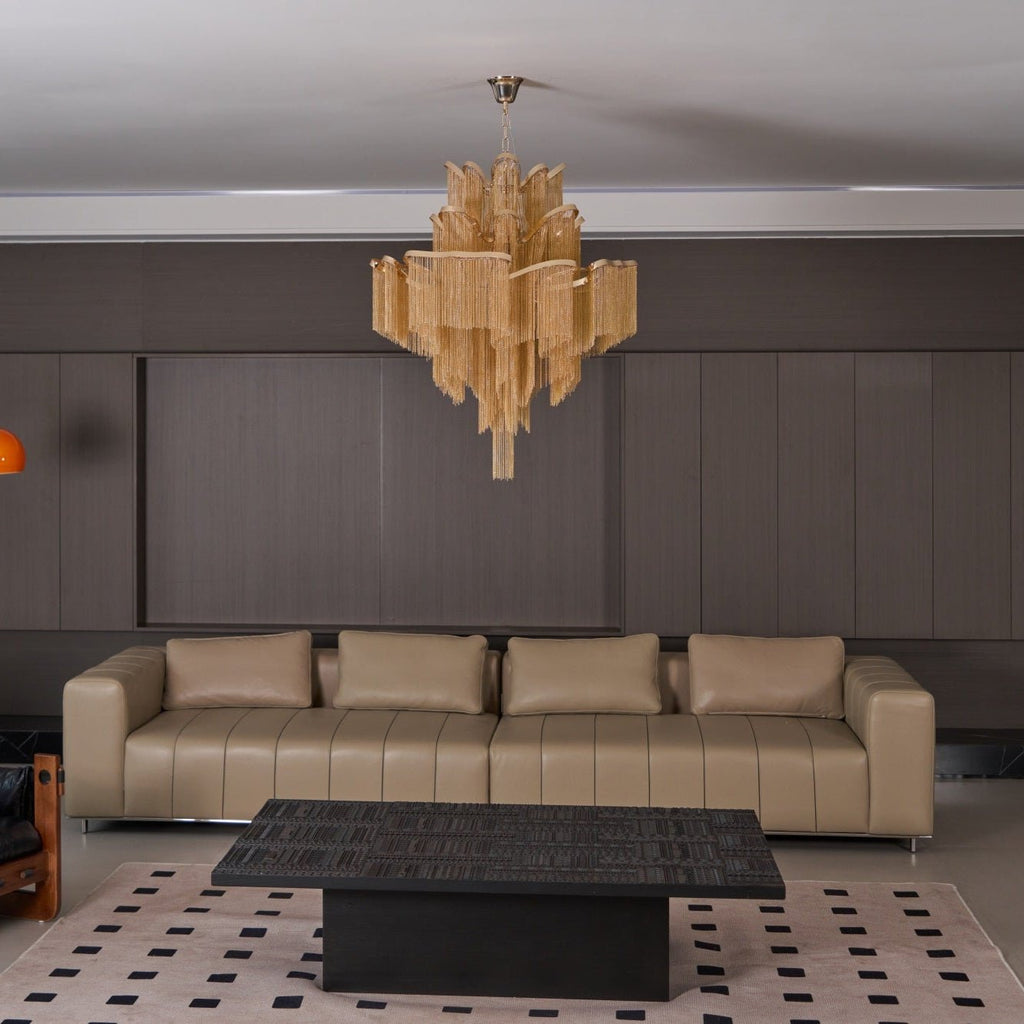 Lustra Suspension Lampe Chaîne en Nickel Coulant - Neutralighting