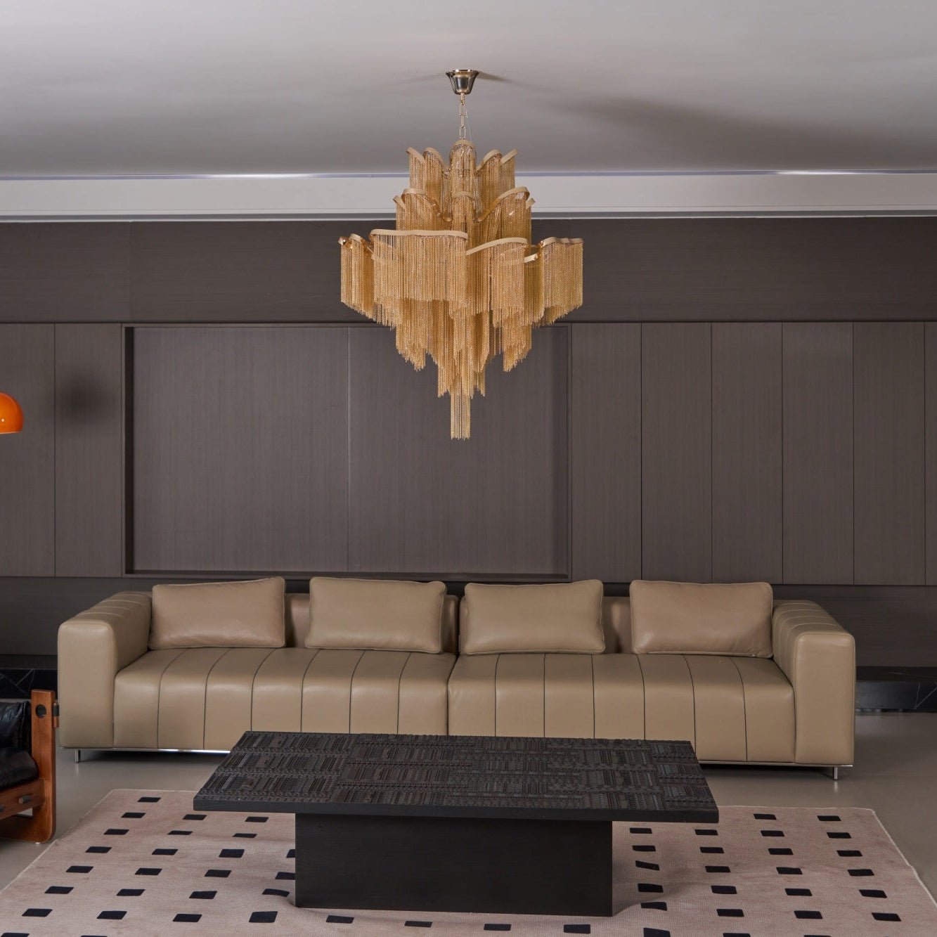 Lustra Suspension Lampe Chaîne en Nickel Coulant - Neutralighting