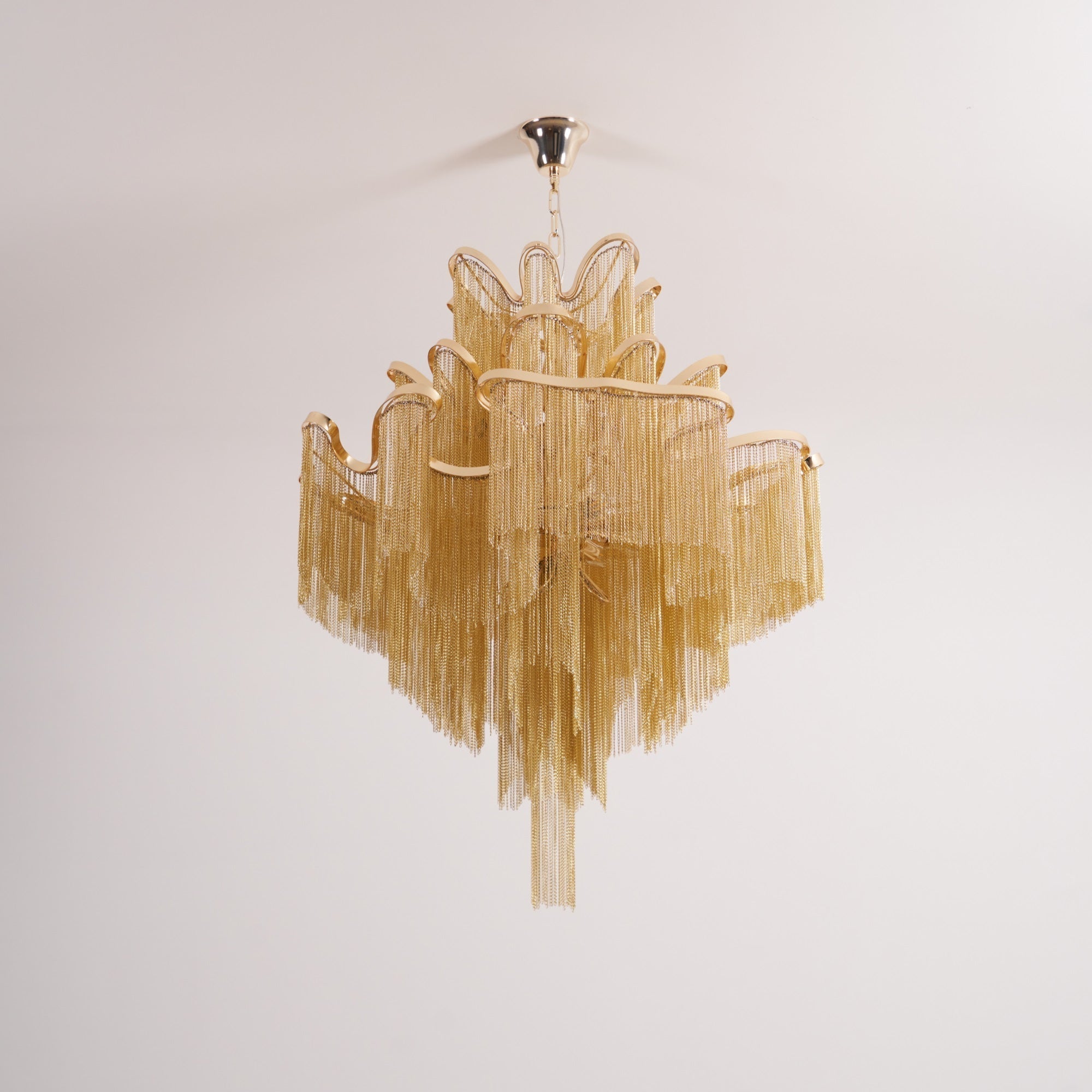 Lustra Suspension Lampe Chaîne en Nickel Coulant - Neutralighting
