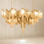 Lustra Suspension Lampe Chaîne en Nickel Coulant - Neutralighting