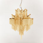 Lustra Suspension Lampe Chaîne en Nickel Coulant - Neutralighting