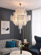 Lustra Suspension Lampe Chaîne en Nickel Coulant - Neutralighting