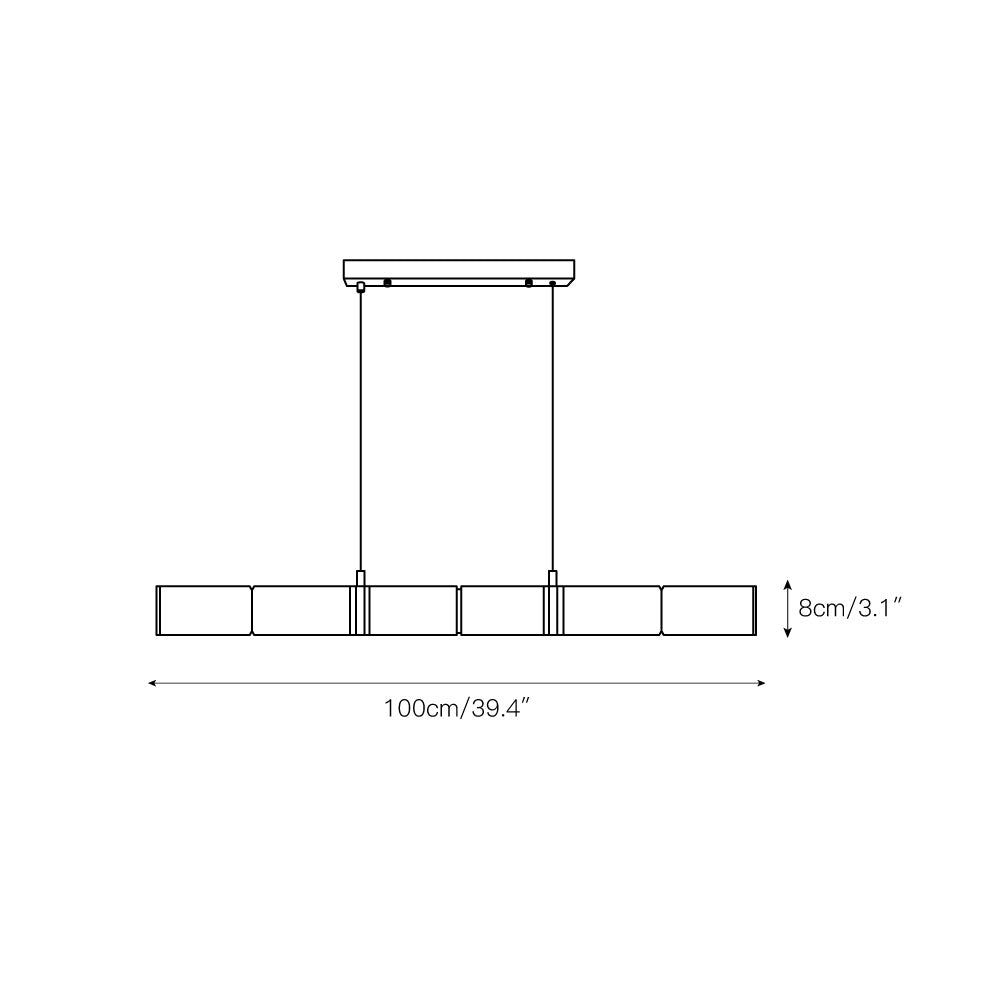 Stream Moderne Minimaliste Albâtre Suspension - Neutralighting