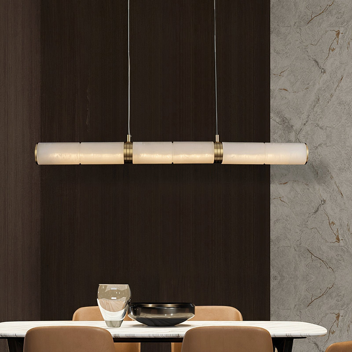 Stream Moderne Minimaliste Albâtre Suspension - Neutralighting