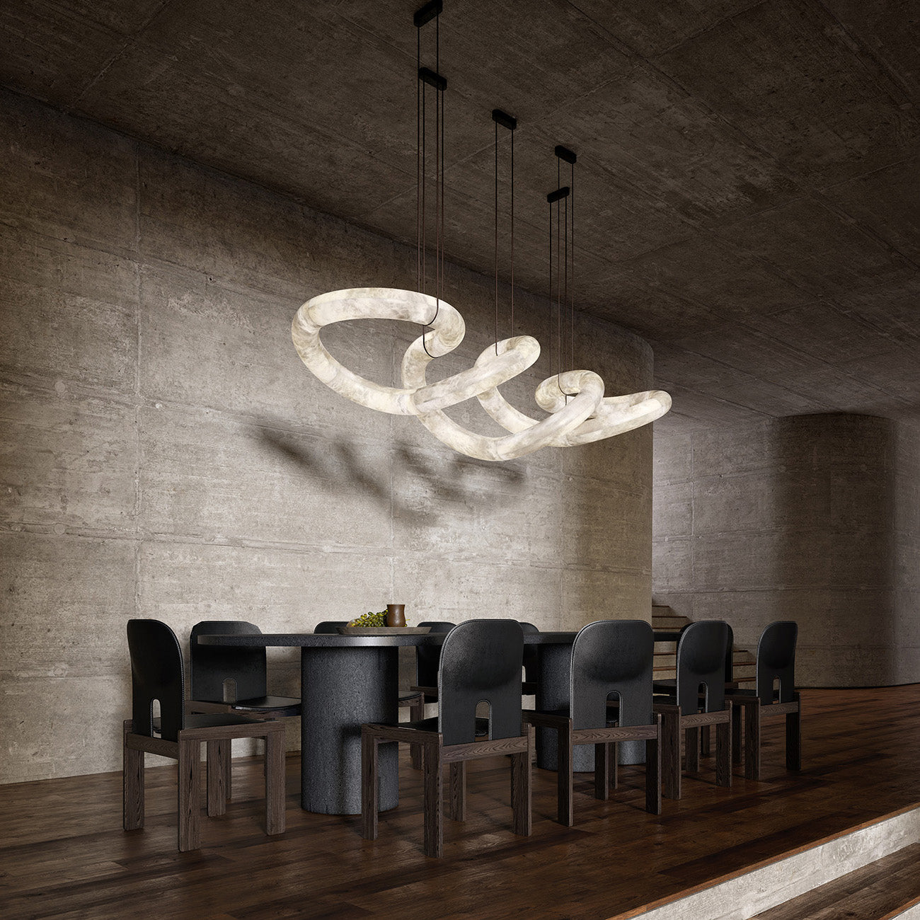 Utalyra Suspension en Albâtre Courbée - Neutralighting
