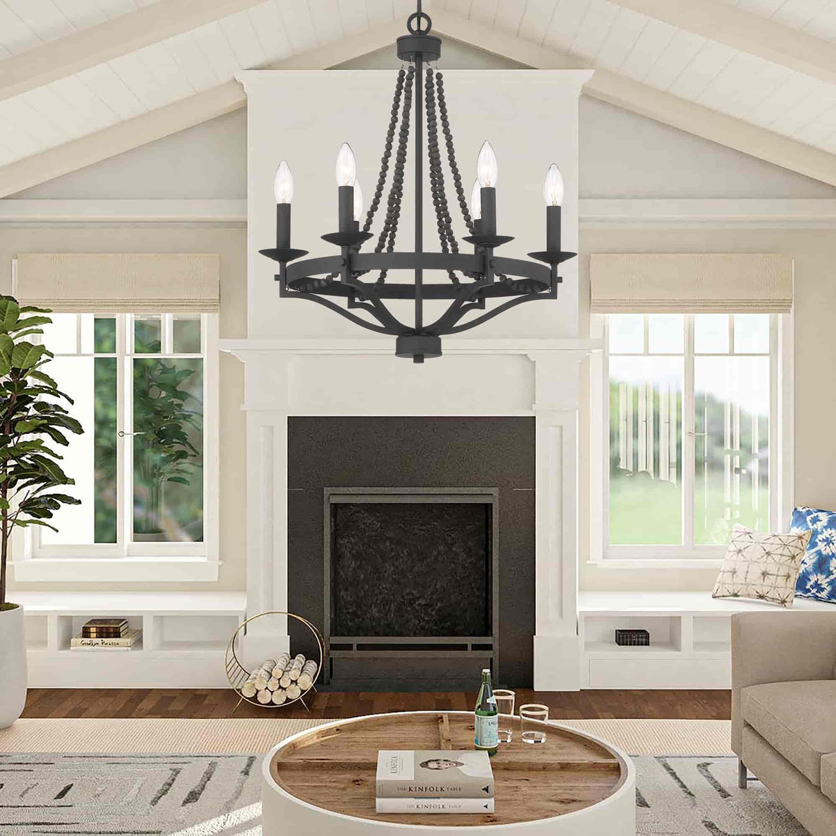 Isoren Ancien Industriel Bois Métal Lustre - Neutralighting