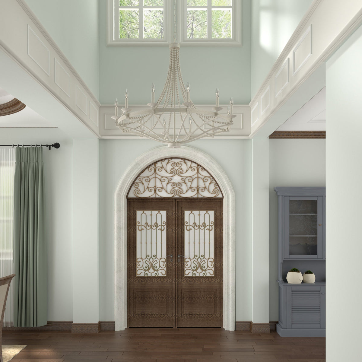 Isoren Ancien Industriel Bois Métal Lustre - Neutralighting