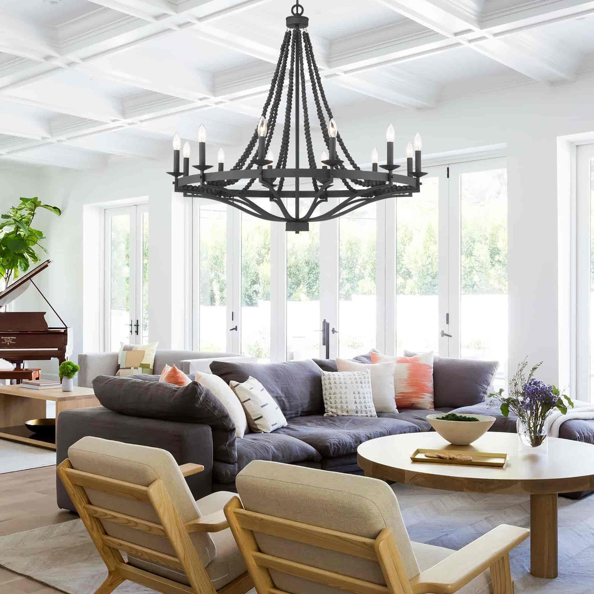 Isoren Ancien Industriel Bois Métal Lustre - Neutralighting