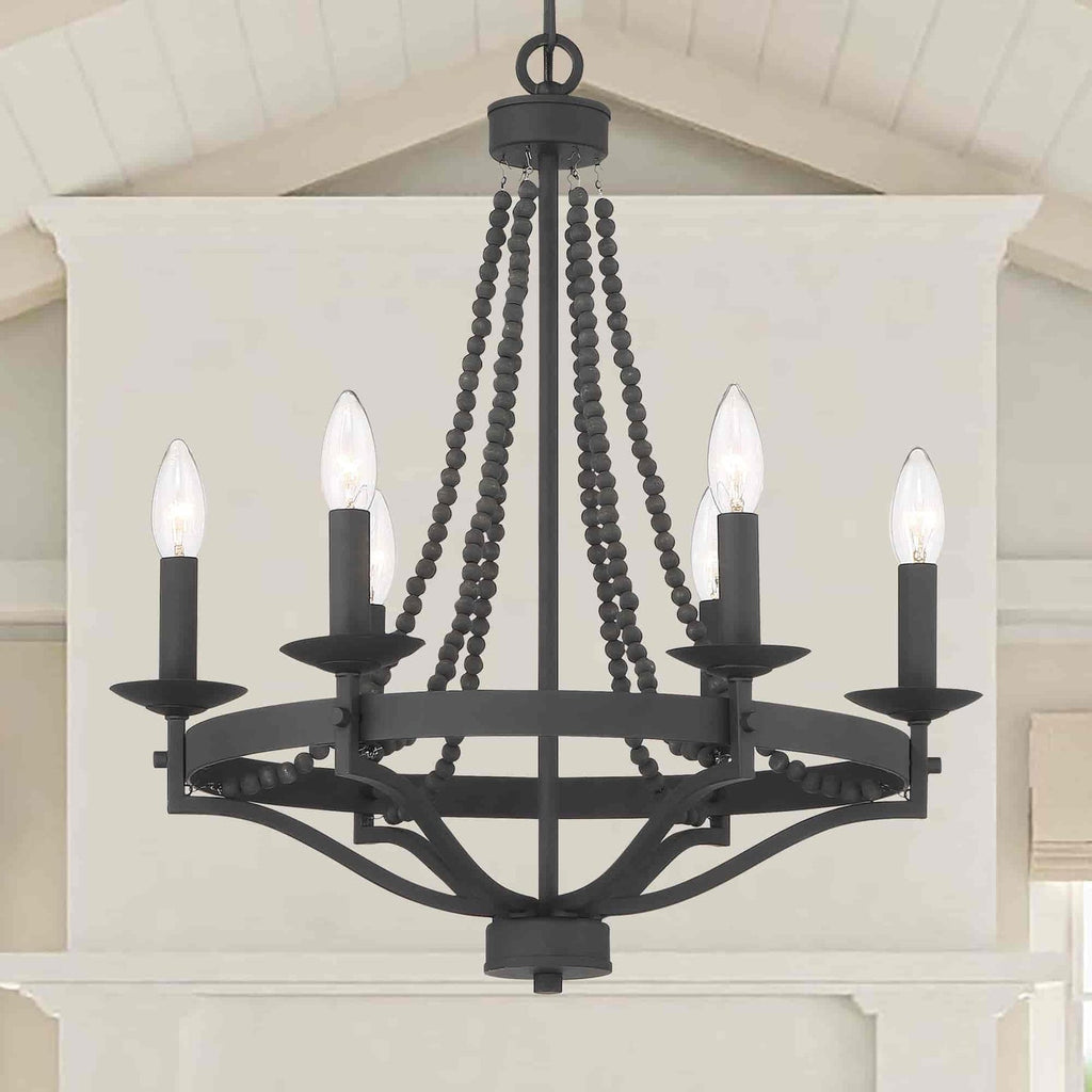 Isoren Ancien Industriel Bois Métal Lustre - Neutralighting