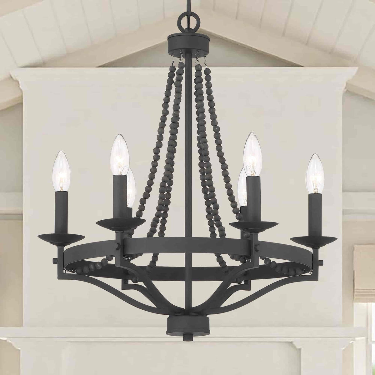 Isoren Ancien Industriel Bois Métal Lustre - Neutralighting