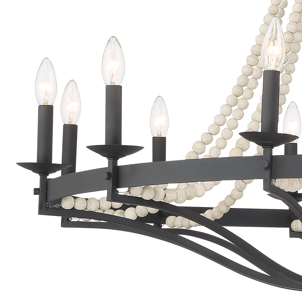 Isoren Ancien Industriel Bois Métal Lustre - Neutralighting