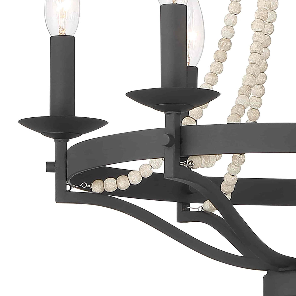 Isoren Ancien Industriel Bois Métal Lustre - Neutralighting