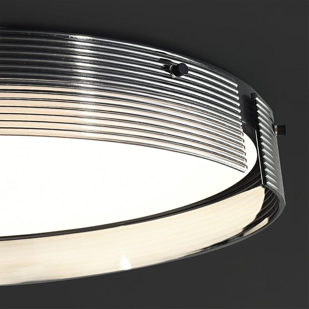 Stripe Lustre Plafonnier Moderne Laiton Lignes Élégantes - Neutralighting