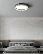 Stripe Laiton Plafonnier Cadre Circulaire Moderne Chambre - Neutralighting