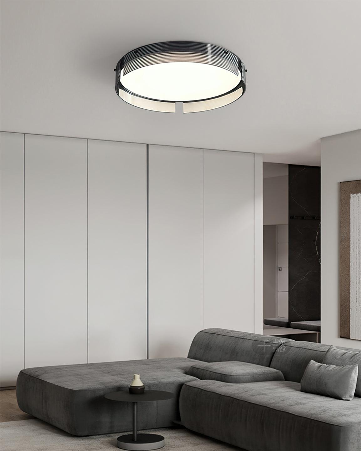 Stripe Lustre Plafonnier Moderne Laiton Lignes Élégantes - Neutralighting