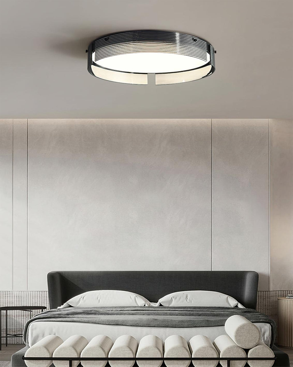Stripe Lustre Plafonnier Moderne Laiton Lignes Élégantes - Neutralighting