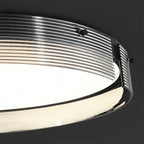 Stripe Laiton Plafonnier Cadre Circulaire Moderne Chambre - Neutralighting