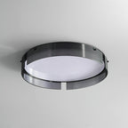 Stripe Laiton Plafonnier Cadre Circulaire Moderne Chambre - Neutralighting