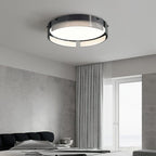 Stripe Laiton Plafonnier Cadre Circulaire Moderne Chambre - Neutralighting