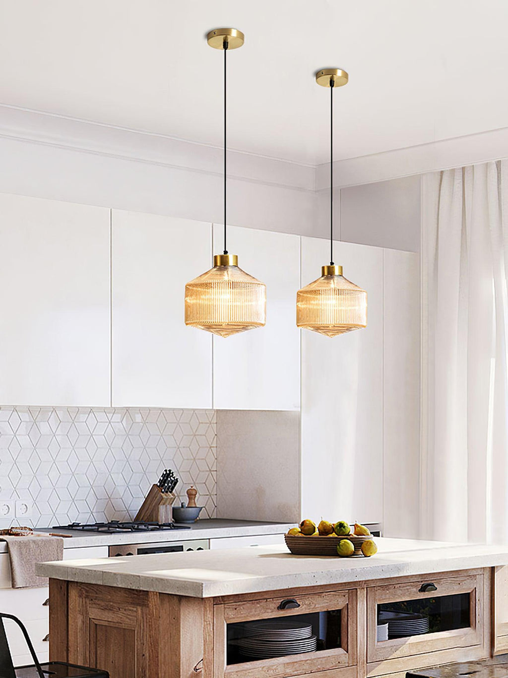 Velorarn Suspension Lampe Artistique en Verre - Neutralighting