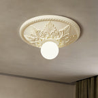 Aero Plafonnier Classique Globe en Résine et Verre - Neutralighting