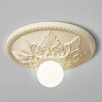 Aero Plafonnier Classique Globe en Résine et Verre - Neutralighting