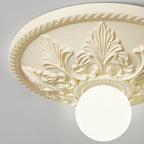 Aero Plafonnier Classique Globe en Résine et Verre - Neutralighting