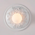 Aero Plafonnier Classique Globe en Résine et Verre - Neutralighting