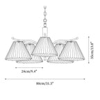 Nexus Lustre à Abat-Jours en Tissu Plissé - Neutralighting