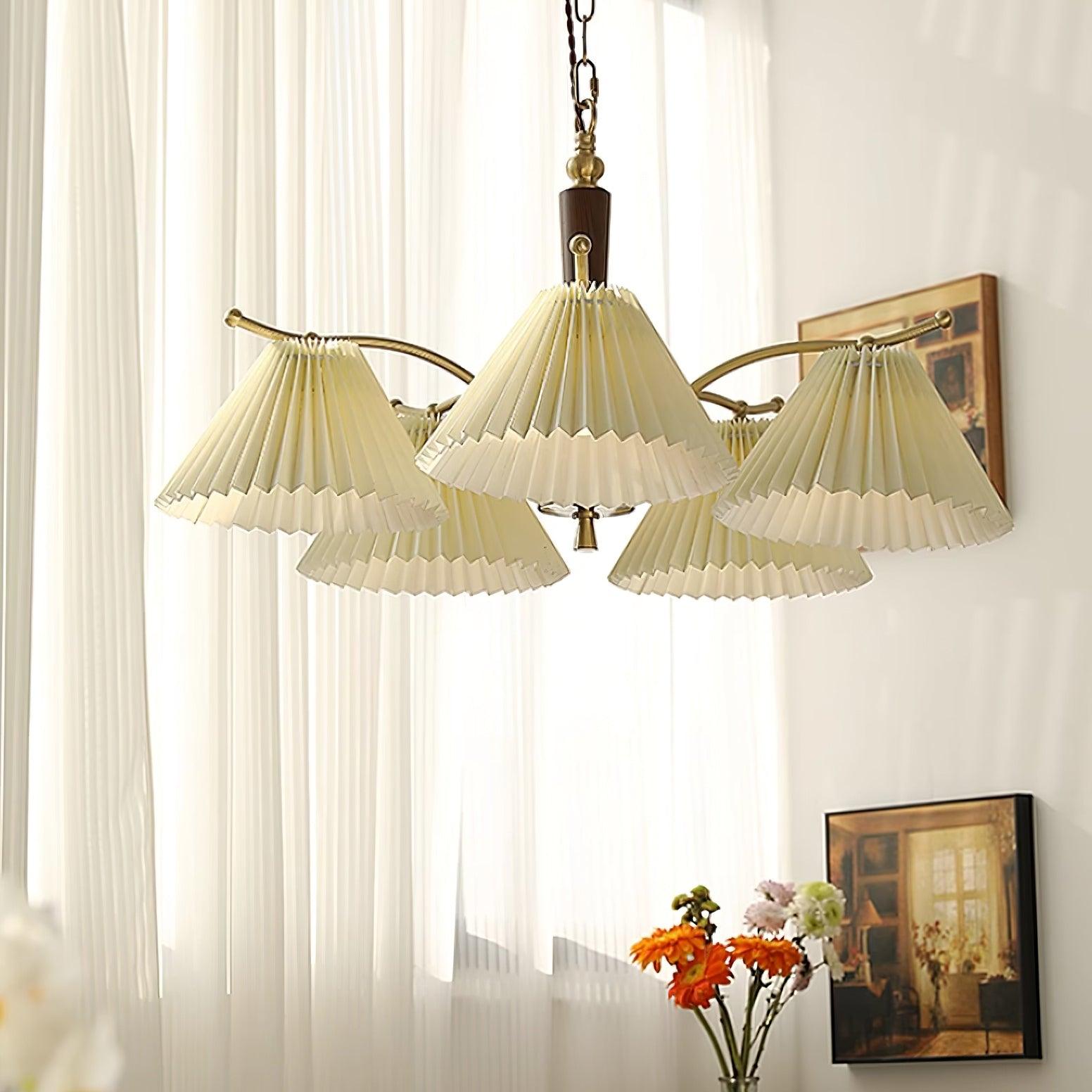 Nexus Lustre à Abat-Jours en Tissu Plissé - Neutralighting
