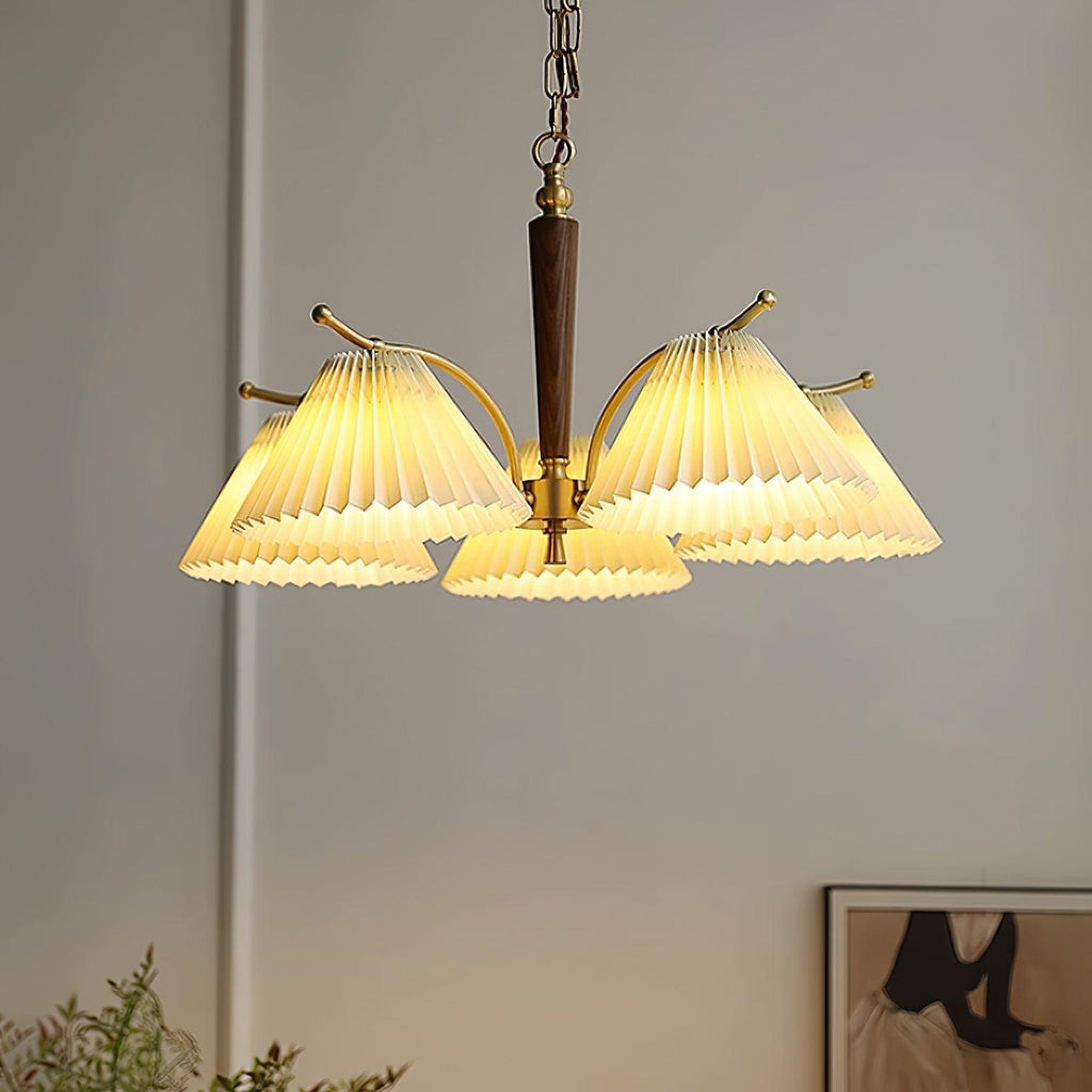 Nexus Lustre à Abat-Jours en Tissu Plissé - Neutralighting