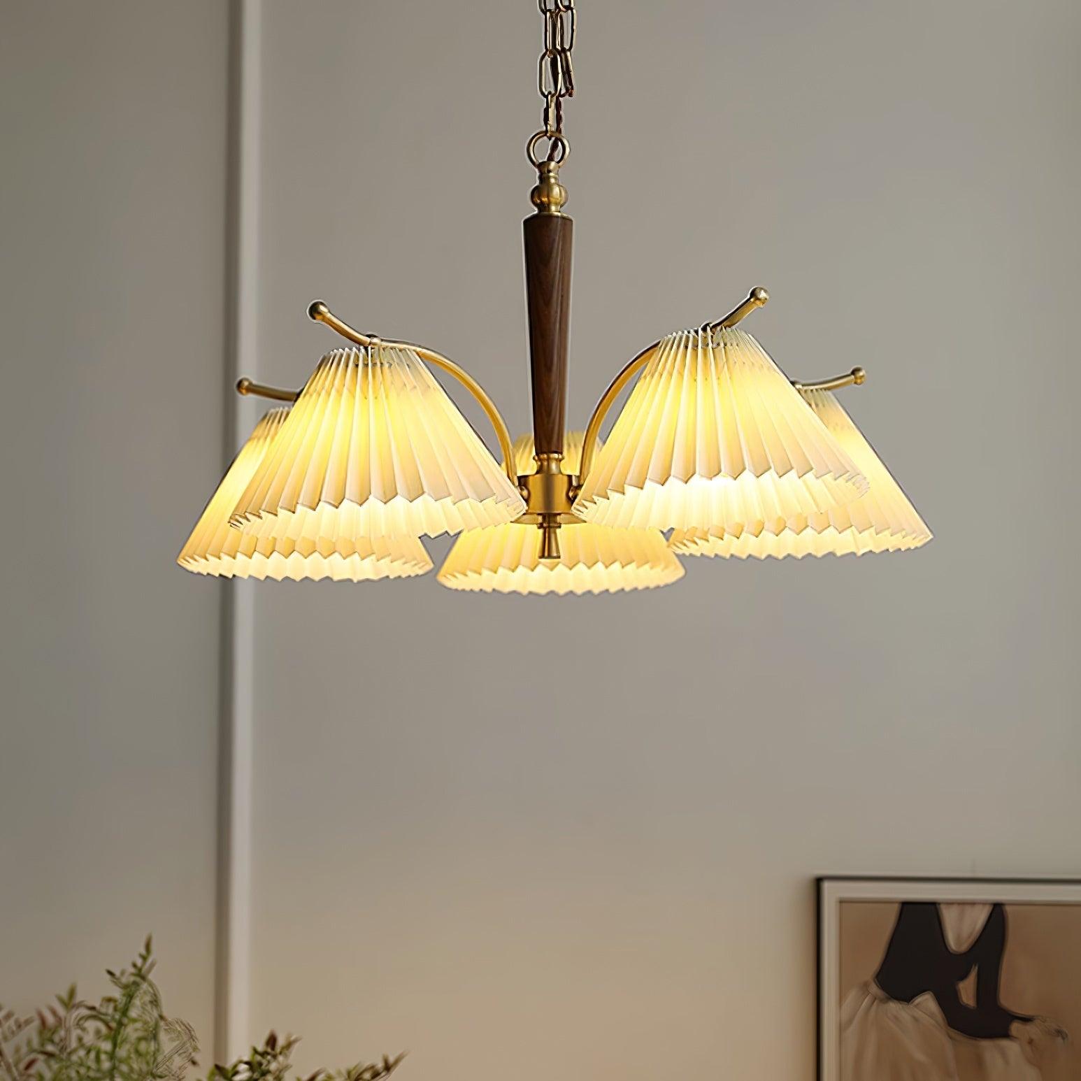 Nexus Lustre à Abat-Jours en Tissu Plissé - Neutralighting