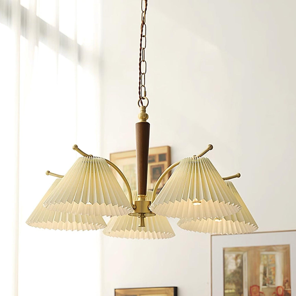 Nexus Lustre à Abat-Jours en Tissu Plissé - Neutralighting