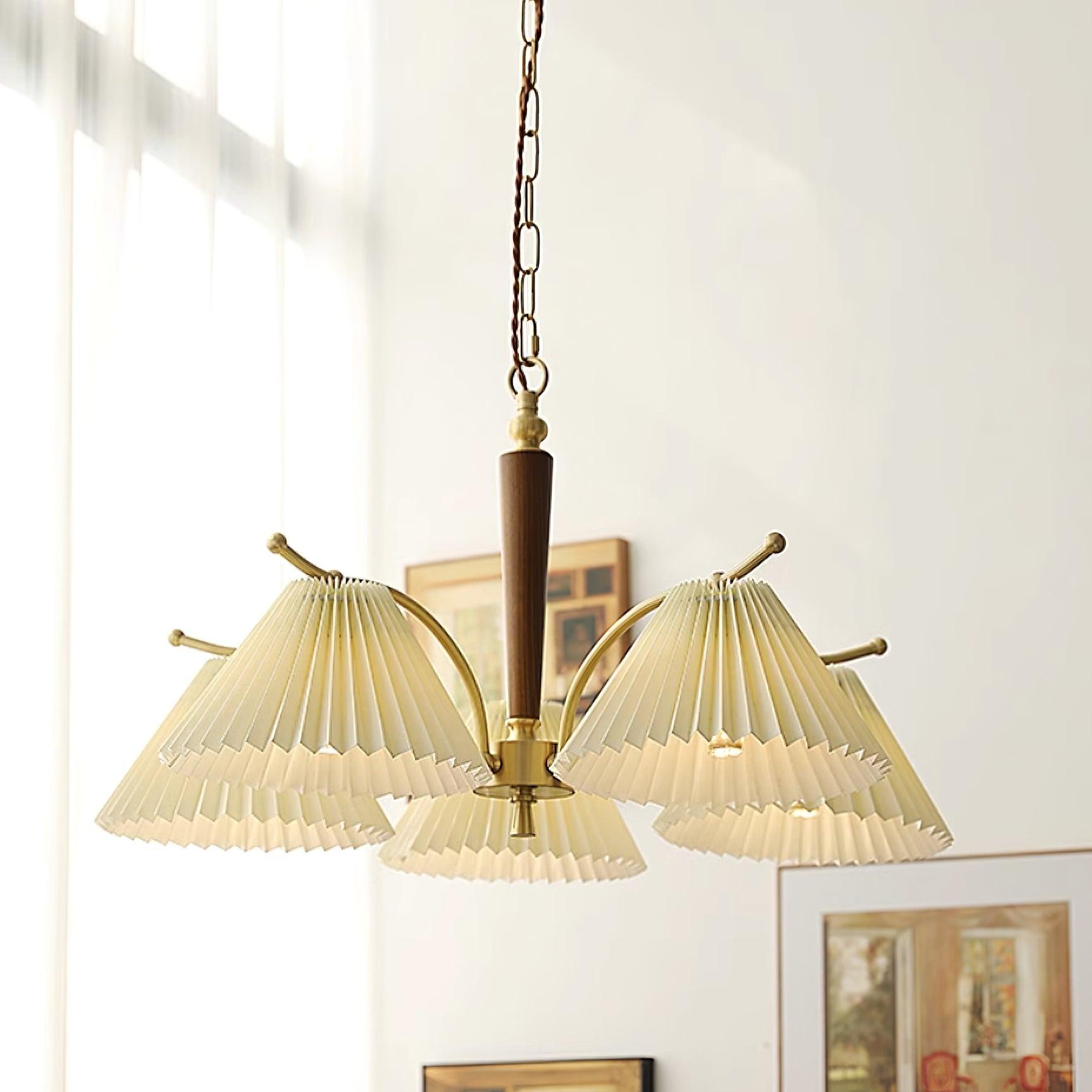 Nexus Lustre à Abat-Jours en Tissu Plissé - Neutralighting
