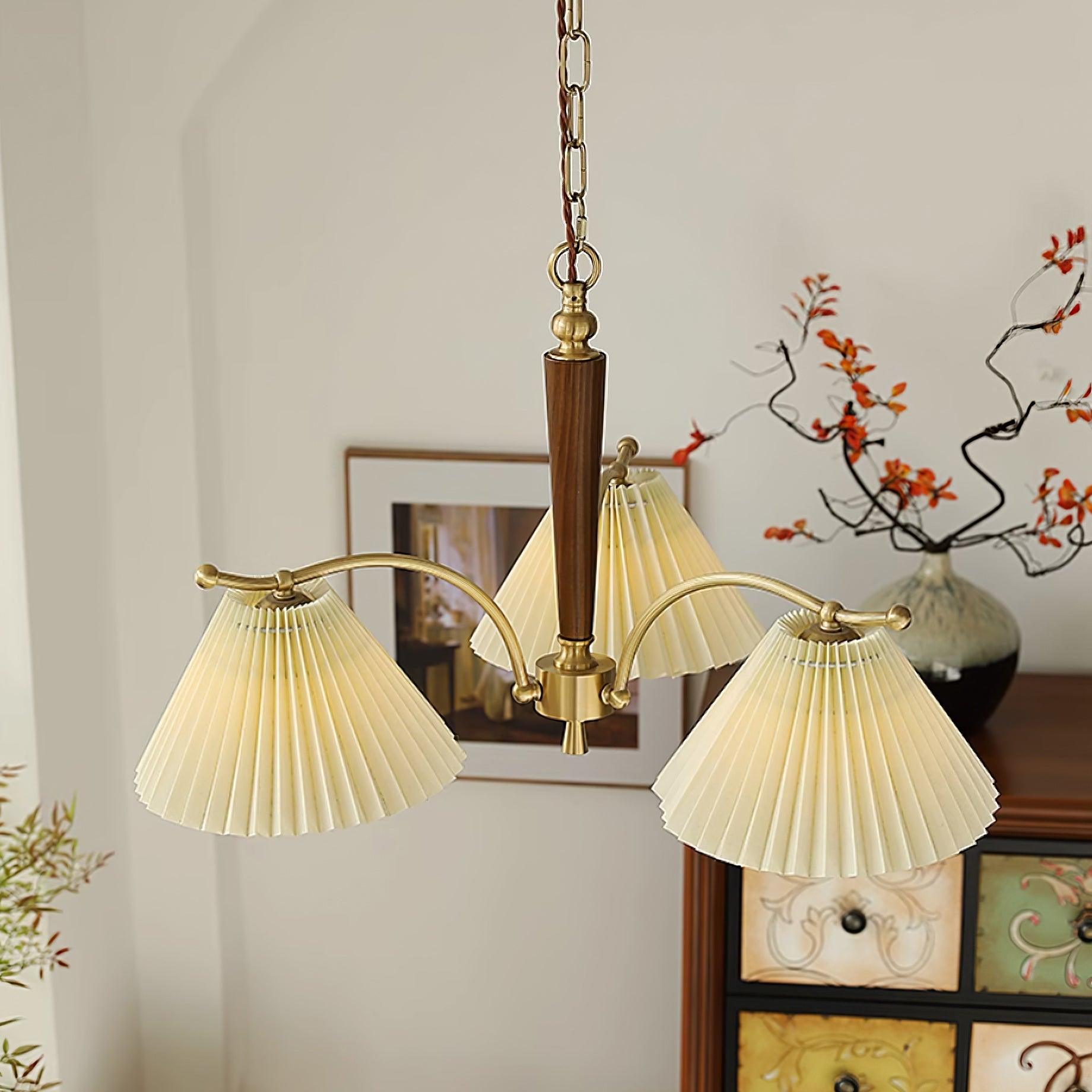 Nexus Lustre à Abat-Jours en Tissu Plissé - Neutralighting